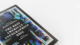 Best American Infographics book featuring Morphocode data visualizations
